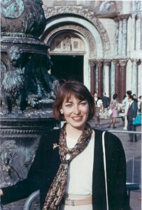 Rachel Dacus in Venice, Italy, 1991.